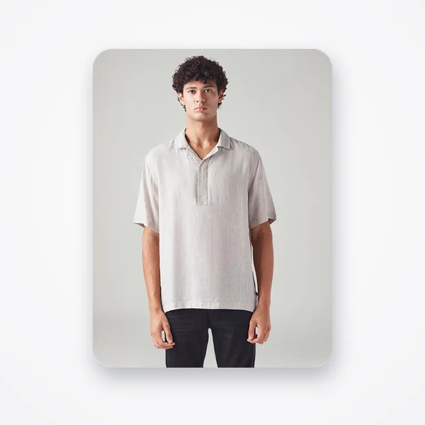 Levi's Men's Solid Relaxed Fit Linen Shirt