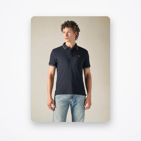 Levi's Men's Cotton Slim Fit Solid Pique Polo T-shirt