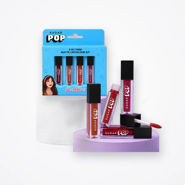 SUGAR POP 4 in 1 Mini Matte Lipcolor Kit - 01 Cult Classics