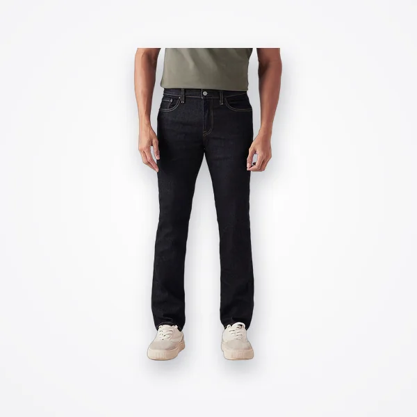 Levi's Men's 511 Black Slim Fit Mid Rise Commuter Jeans
