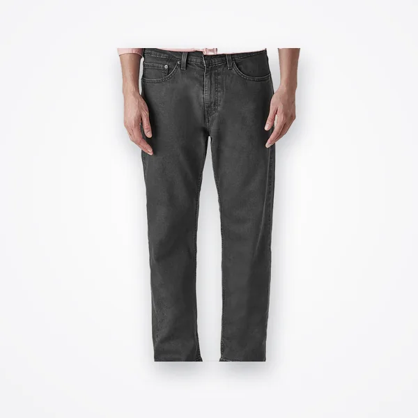 Levi's Men's 505 Charcoal Grey Straight Fit Mid Rise Jeans