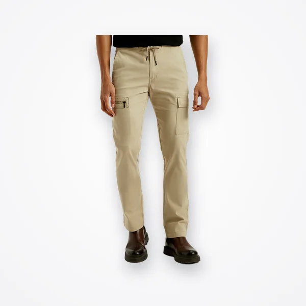 Levi's Men's 511 Beige Slim Fit Mid Rise Cargo Trousers