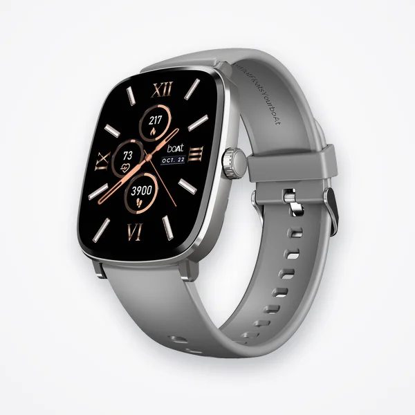 boAt Ultima Regal Smartwatch (2.01" AMOLED, BT Calling) - Cool Grey