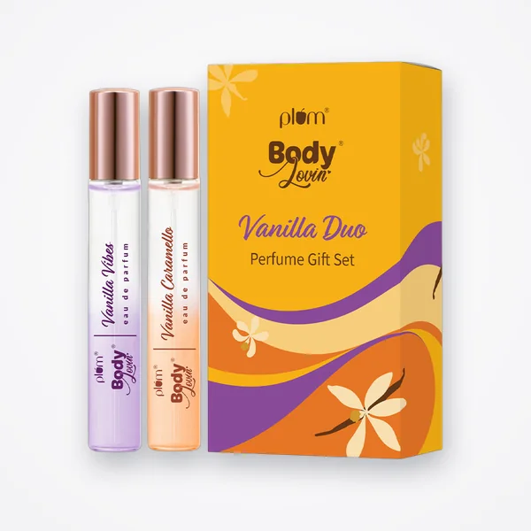 Plum BodyLovin' Vanilla Duo Perfume Gift Set (Vanilla Vibes + Vanilla Caramello EDP)