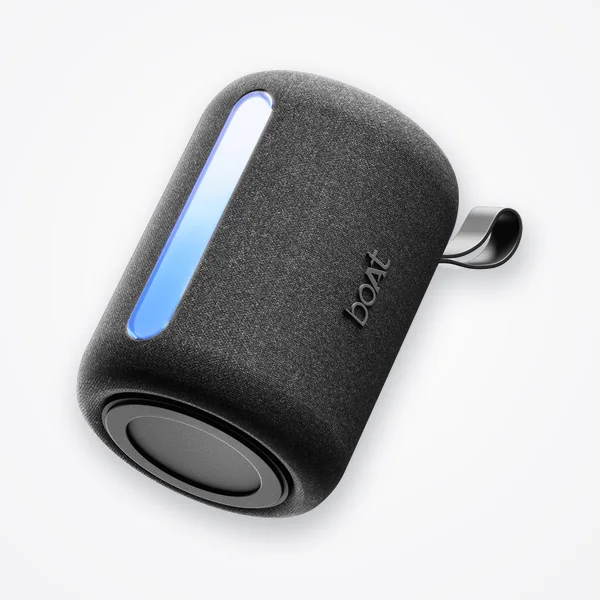 boAt Stone 120 Bluetooth Speaker (5W, TWS Pairing, RGB LED, Up to 12H Playtime) - Black Panther