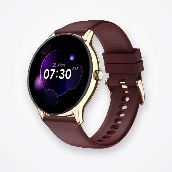 NoiseFit Twist Go Smart Watch - Gold Wine