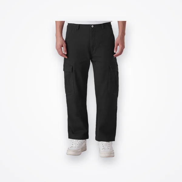 Levi's Men's 565 Black Loose Fit Mid Rise Cargos