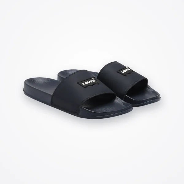 Levi's Men's Brand Logo Slides - Black