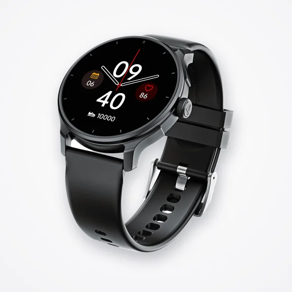 boAt Lunar Connect 2 HD Smartwatch with Bluetooth Calling, SOS & Health Tracking - Active Black