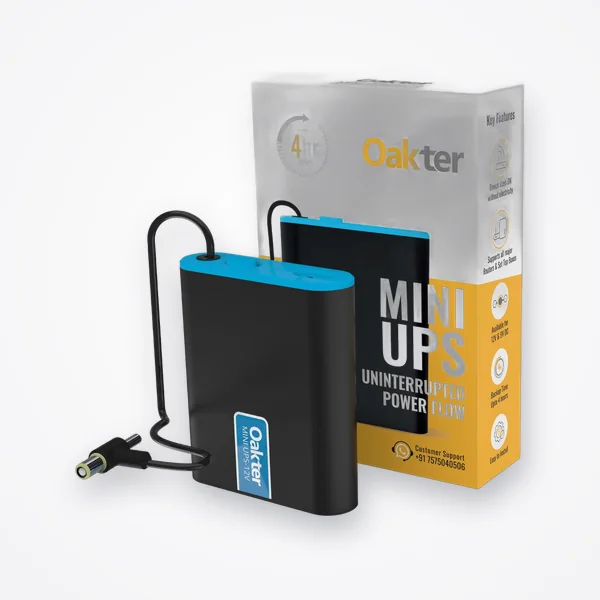 Oakter Mini UPS for 12V WiFi Router Broadband Modem