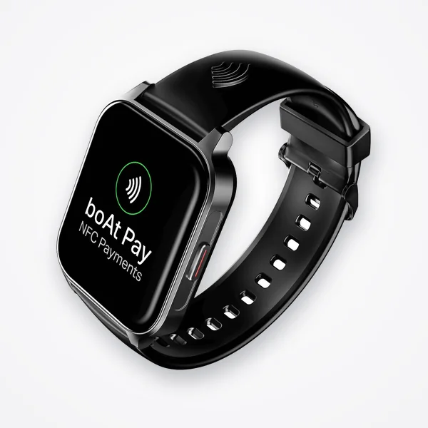 boAt Wave Fortune NFC Tap & Pay Smartwatch - Active Black