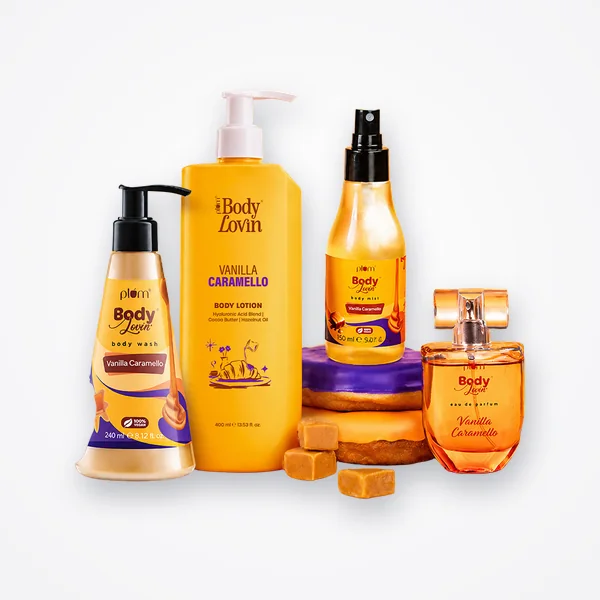 Plum BodyLovin' Vanilla Caramello 4-Piece Bundle