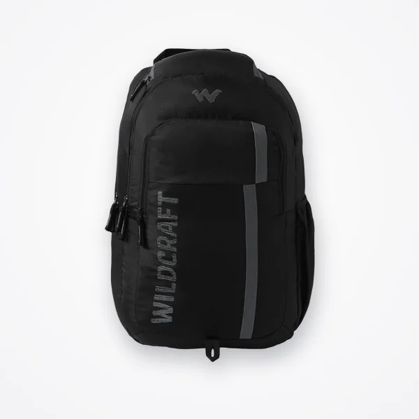 Wildcraft Lunar Black Polyester Laptop Backpack - 25 Ltrs