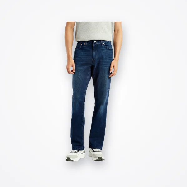 Levi's Men's 541 Dark Blue Athletic Tapered Fit Mid Rise Jeans