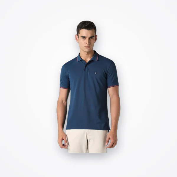 Van Heusen Men's Cotton Polo T-Shirt