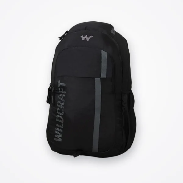 Wildcraft Lunar Black Polyester Solid Laptop Backpack