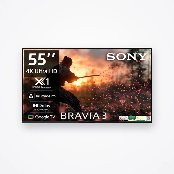Sony BRAVIA 3 Series 139 cm 4K Ultra HD AI Smart LED Google TV K-55S30B