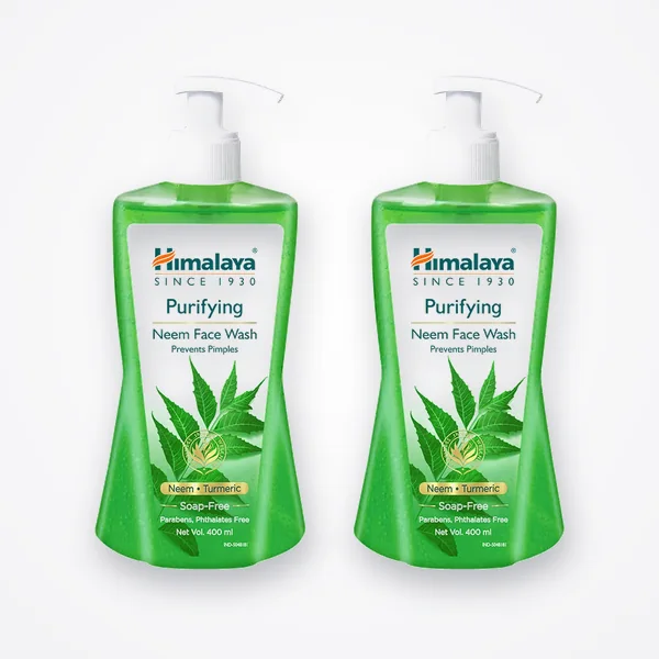 Himalaya Purifying Neem Face Wash 400ml (Pack of 2)