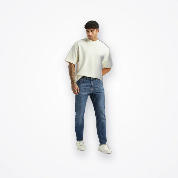 Levi's Men's 512 Blue Slim Tapered Fit Mid Rise Jeans