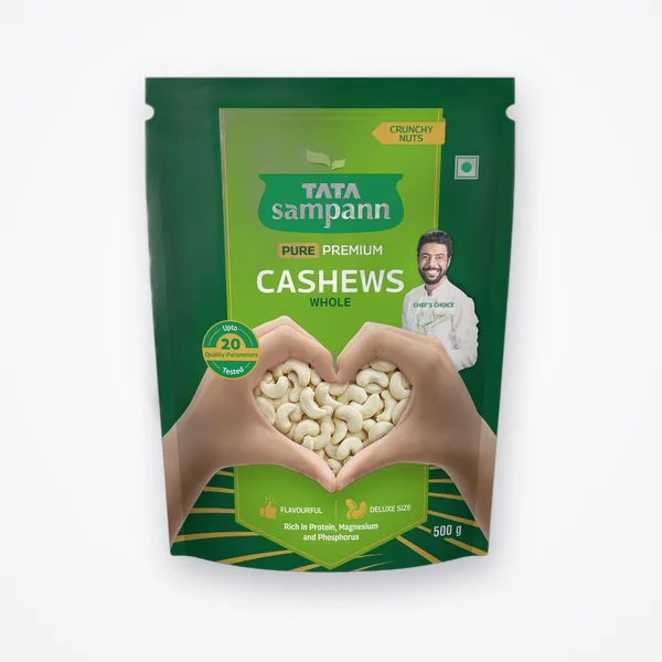 Tata Sampann Whole Cashews 500g