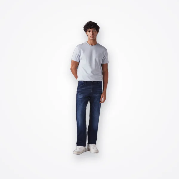 Levi's Men's 517 Dark Blue Bootcut Fit Mid Rise Redloop Jeans